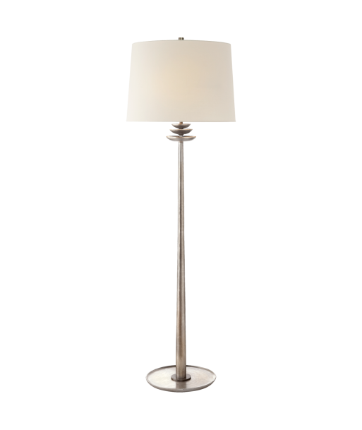 Beaumont Burnished Silver Leaf Floor Lamp Découvrez la collection