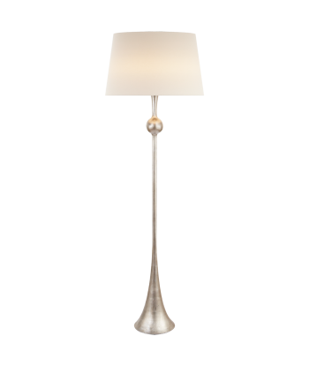 Dover Burnished Silver Leaf Floor Lamp Economisez 