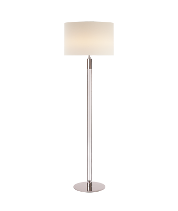 Riga Nickel Floor Lamp de pas cher