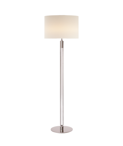 Riga Nickel Floor Lamp de pas cher