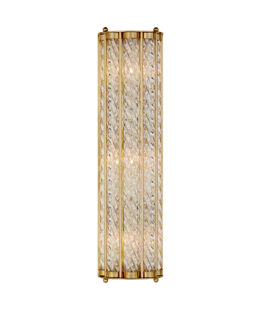 Eaton Linear Brass Wall Lamp de pas cher