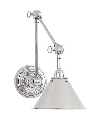 Anette Library Nickel Wall Lamp Comparez plus de prix