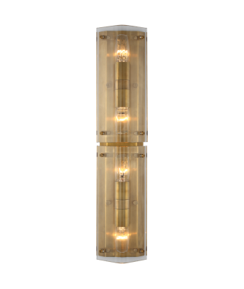 Clayton Wall Lamp 25" Crystal Brass pas cheres