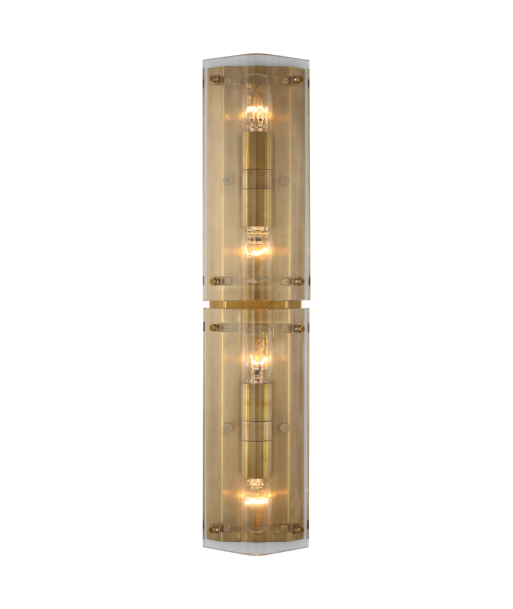 Clayton Wall Lamp 25" Crystal Brass pas cheres