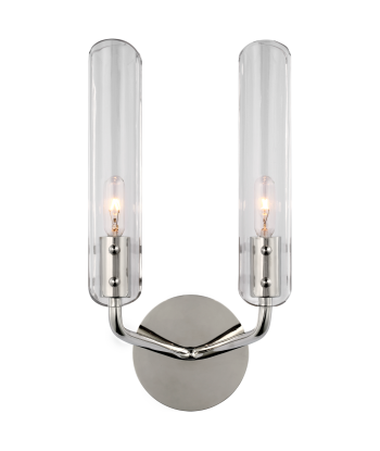 Casoria 14" Double Nickel Wall Lamp Voir les baskets