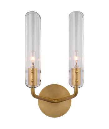 Casoria Wall Lamp 14" Double Brass 50% de réduction en Octobre 2024