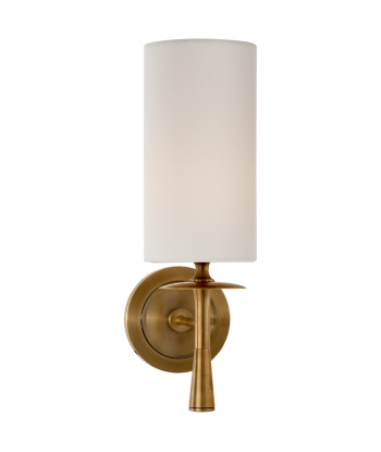 Drunmore Single Brass Wall Lamp de pas cher