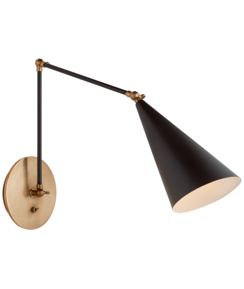 Clemente Double Arm Wall Lamp Black prix pour 