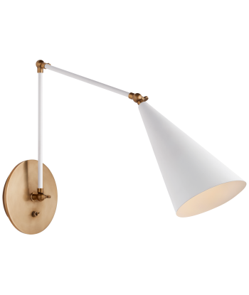 Clemente Double Arm Wall Lamp White de la marque