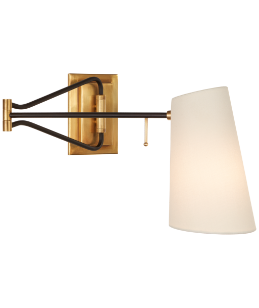 Keil Wall Lamp Black Brass le des métaux précieux