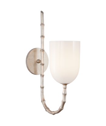 Edgemere Burnished Silver Leaf Sconce s'inspire de l'anatomie humaine