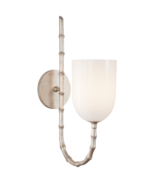 Edgemere Burnished Silver Leaf Sconce s'inspire de l'anatomie humaine