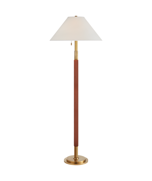 Garner Brass Saddle Floor Lamp 50-70% off 