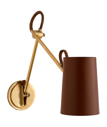 Benton Double Brass Saddle Wall Lamp livraison et retour toujours gratuits