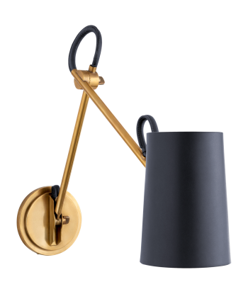 Benton Double Brass Wall Lamp Navy JUSQU'A -70%! 