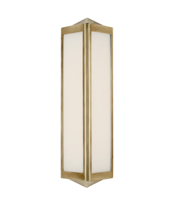 Geneva Small Brass Wall Lamp en linge