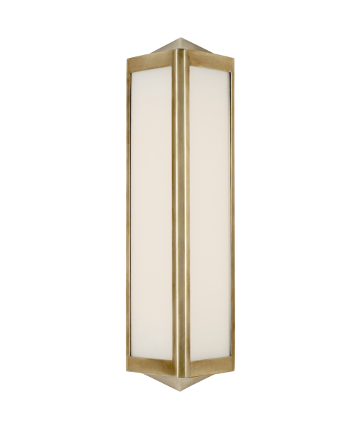 Geneva Small Brass Wall Lamp en linge