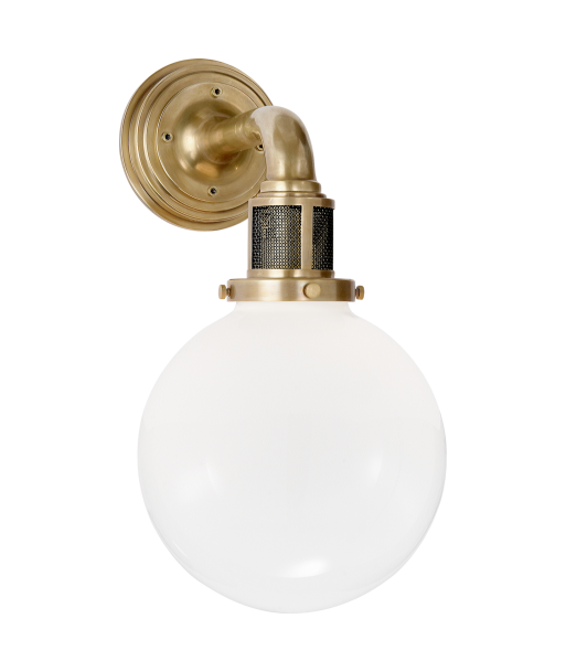 McCarren Single Brass Wall Lamp pas cher 