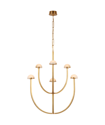 Pedra Large Brass Chandelier plus qu'un jeu 