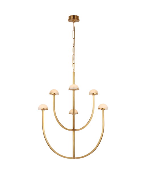 Pedra Large Brass Chandelier plus qu'un jeu 