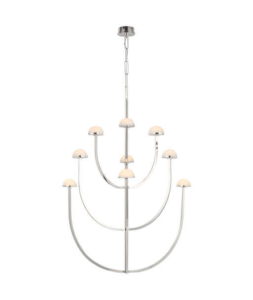 Pedra X-Large Nickel Chandelier s'inspire de l'anatomie humaine