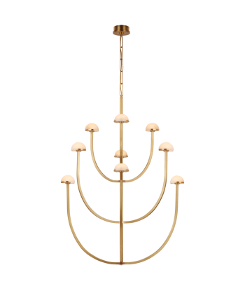 Pedra X-Large Brass Chandelier de pas cher