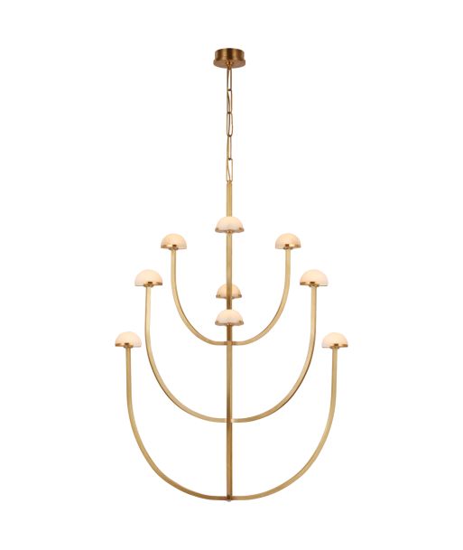 Pedra X-Large Brass Chandelier de pas cher