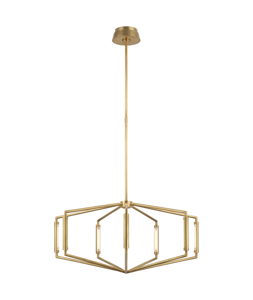 30'' Brass Appliance Chandelier Amélioration de cerveau avec