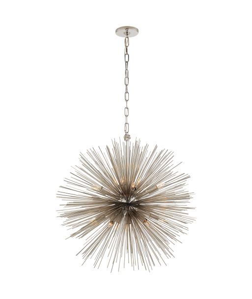 Strada Medium Round Nickel Chandelier prix