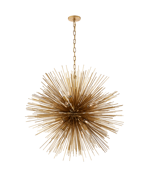 Strada Large Round Gold Chandelier shop