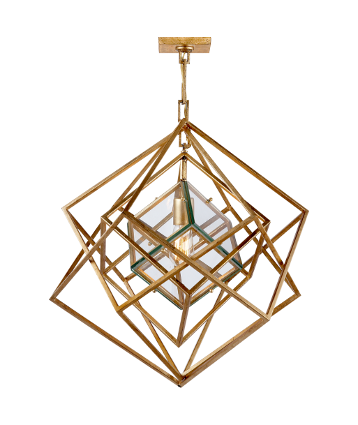 Cubist Small Gold Chandelier livraison et retour toujours gratuits