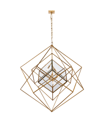 Cubist Chandelier Large Gold vous aussi creer 