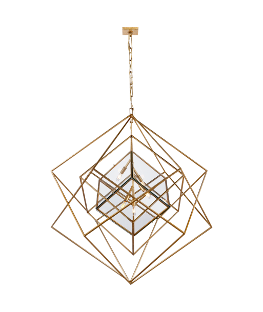 Cubist Chandelier Large Gold vous aussi creer 