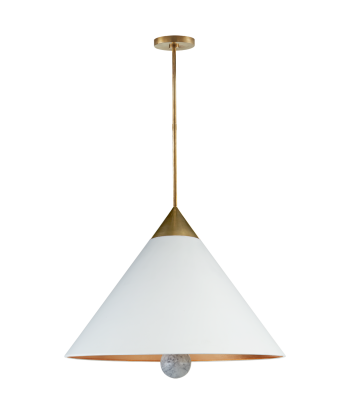 Cleo Large White Pendant Lamp des créatures d'habitude