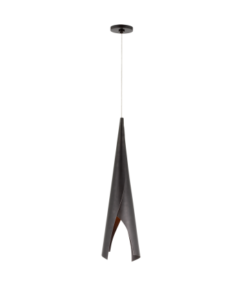 Piel Pendant Light Medium Bronze pas cher 