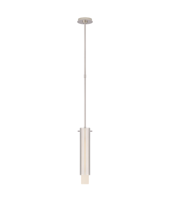 Precision Small Cylinder Pendant Light Nickel Voir les baskets