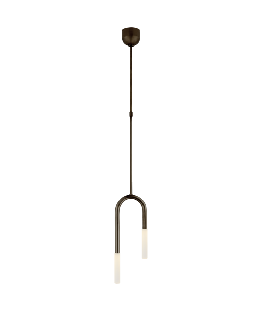 Rousseau Pendant Lamp Asymmetrical Bronze Engraved Crystal livraison et retour toujours gratuits