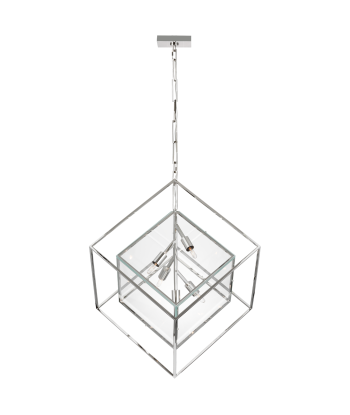 Cubed X-Large Nickel Pendant Light d'Europe débarque