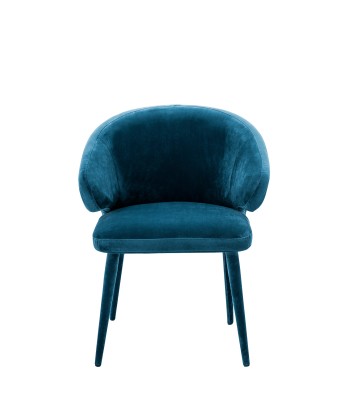 Cardinale Dining Room Chair in Teal Blue Rock Velvet Toutes les collections ici