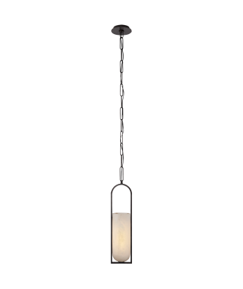 Melange Elongated Pendant Light Small Bronze français