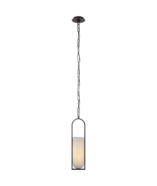 Melange Elongated Pendant Light Small Bronze français