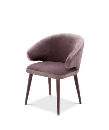 Cardinale Dining Room Chair in Taupe Roche Velvet Pour