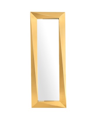 Gold Rectangular Rivoli Mirror de France