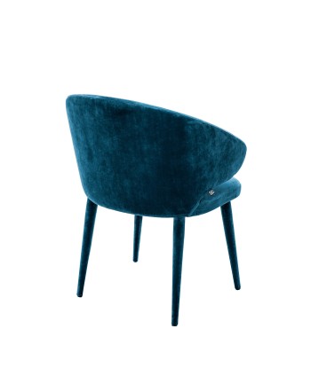 Cardinale Dining Room Chair in Teal Blue Rock Velvet Toutes les collections ici