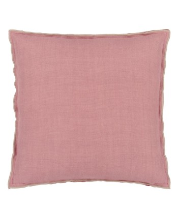 DG Brera Lino Damask Cushion Pink &amp Travertine de France