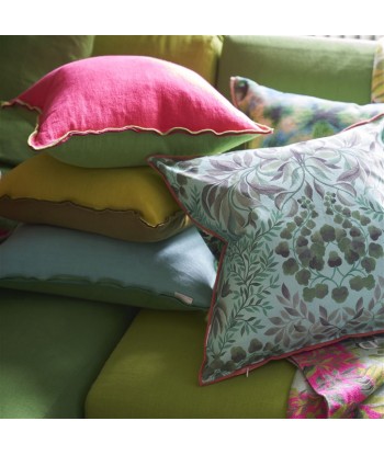 DG Brera Lino Cushion Cherry &amp Grass pas cher chine