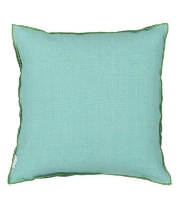 Cushion DG Brera Lino Emerald &amp Capri Linen pas cher