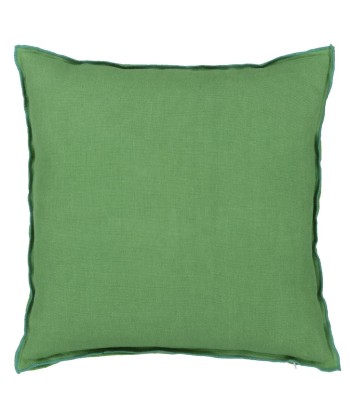 Cushion DG Brera Lino Emerald &amp Capri Linen pas cher