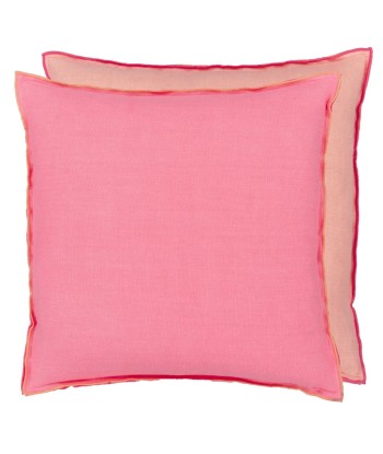 DG Brera Lino Cushion Hibiscus &amp Peach Linen Vous souhaitez 