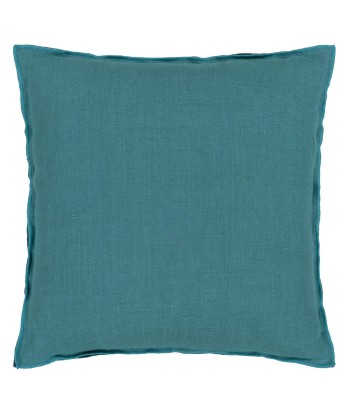 DG Brera Lino Cushion Indian Ocean &amp Teal Linen les ligaments